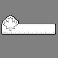6" Ruler W/ Maple Leaf Outline